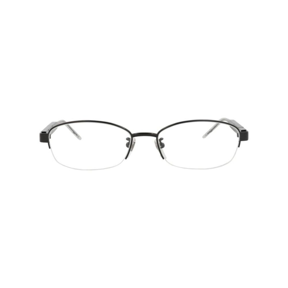Gucci Round-Frame Titanium Optical Frames Black Womens